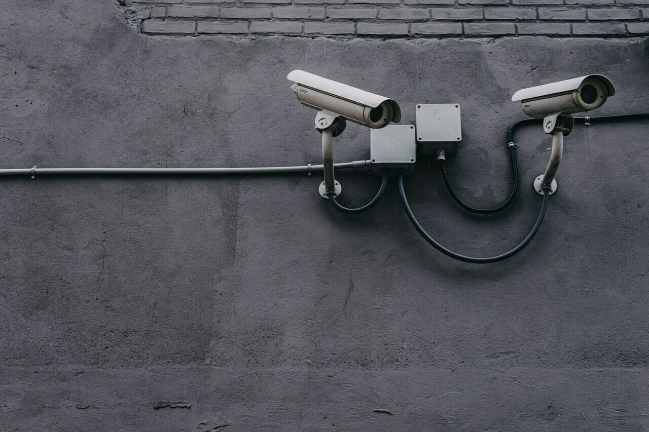a metal pipe on a wall